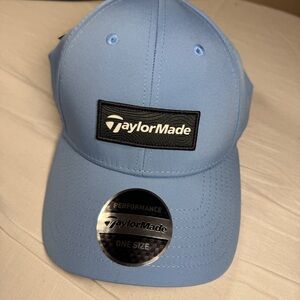 TaylorMade Men’s Blue Dri Fit Flexable Golf Hat One Size Fits NWT